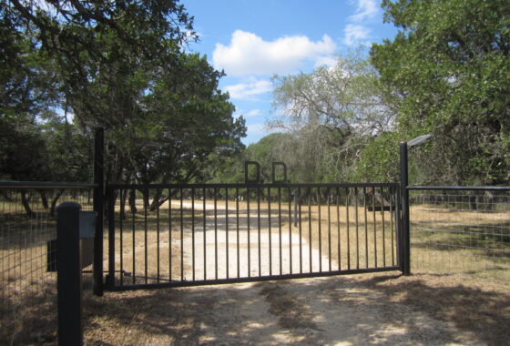 a fence gate for a farm